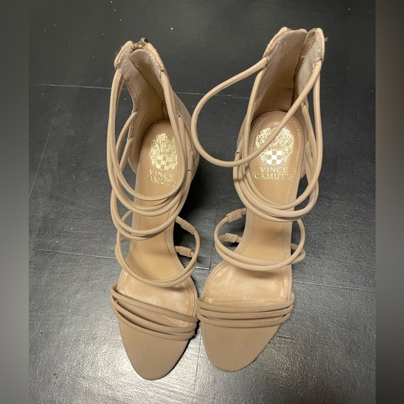 Vince Camuto Strappy Heels – Cream Color - Picture 3 of 8